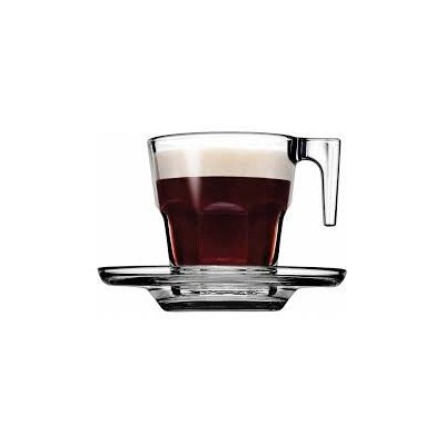 LOT DE 6 TASSES À CAFÉ BASIC AVEC 6 SOUCOUPES PASABAHCE pasabahce - 2