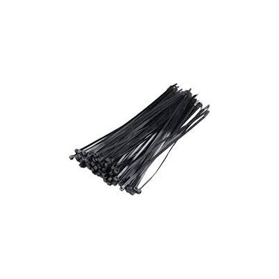 LOT DE 100 COLLIERS DE SERRAGE NYLON 150*3.5MM NOIR  - 1
