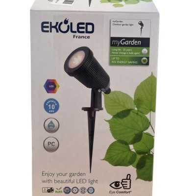 SPOT À PIQUET ÉTANCHE IP65 GU10 8W EKOLED EKOLED - 2 SPOT À PIQUET ÉTANCHE IP65 GU10 8W EKOLED EKOLED - 2