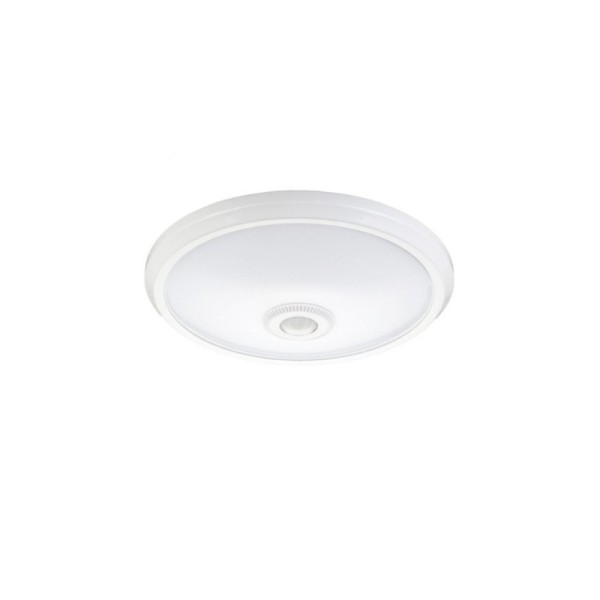 PLAFONNIER LED IP44 BLANC 20W AVEC DÉTECTEUR DE MOUVEMENT HOROZ ELECTRIC