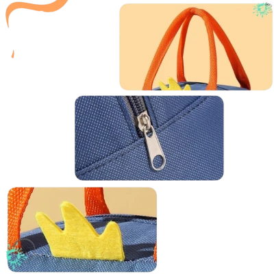 SAC À GOÛTER ISOTHERME 22*11*18CM MOTIF CARTOON  - 3