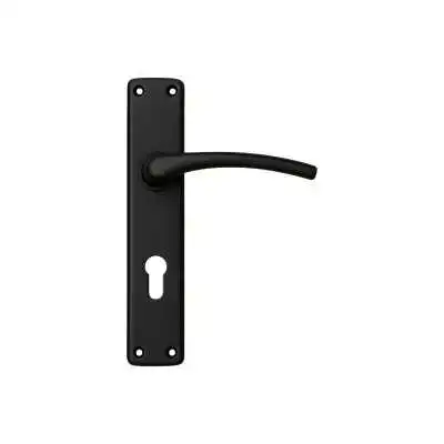 POIGNÉE DE PORTE SUR PLAQUE 605 POLARIS GRAND TROU NOIR BELLA CASA - 1 POIGNÉE DE PORTE SUR PLAQUE 605 POLARIS GRAND TROU NOIR BELLA CASA - 1