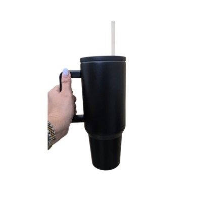 GOBLET ISOTHERME EN ACIER INOXYDABLE 1200ML AVEC PAILLE ET POIGNÉE  - 3