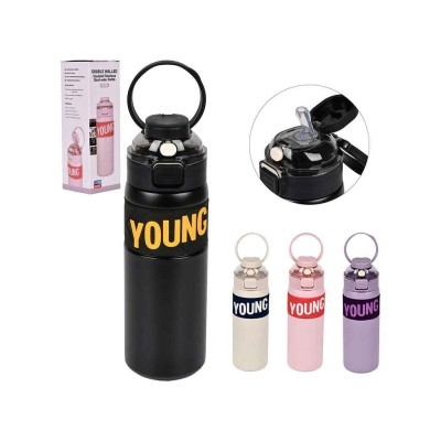 THERMOS AVEC PAILLE 650ML YOUNG  - 3
