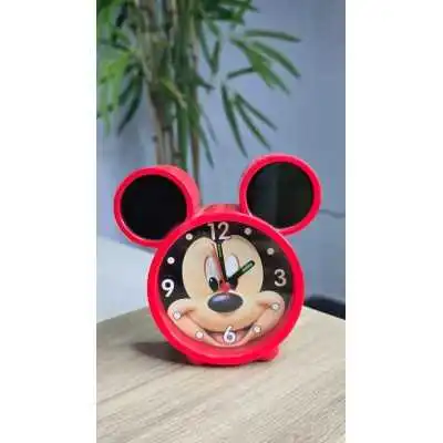 HORLOGE RÉVEIL MICKEY ROUGE  - 1