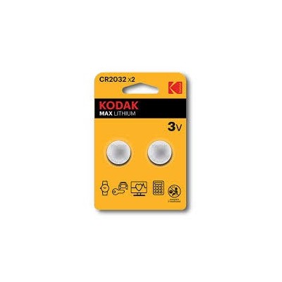 LOT DE 2 PILES BOUTON 3V CR2025 MAX LITHIUM KODAK KODAK - 1
