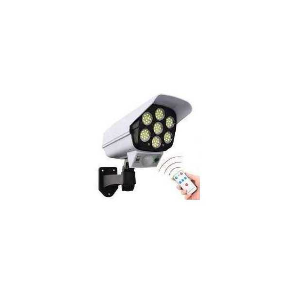 APPLIQUE LED SOLAIRE AVEC DÉTECTEUR DE MOUVEMENT FORME CAMÉRA 77 SMD LED 3 MODES