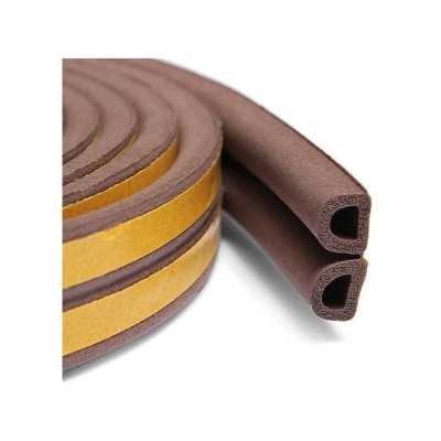 JOINT D’ÉTANCHÉITÉ ADHÉSIF DE FENÊTRE ET PORTE EN PVC MARRON 9MM*6M BOSS TAPE  - 4