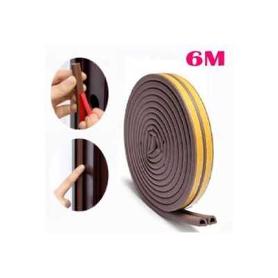 JOINT D’ÉTANCHÉITÉ ADHÉSIF DE FENÊTRE ET PORTE EN PVC MARRON 9MM*6M BOSS TAPE  - 5
