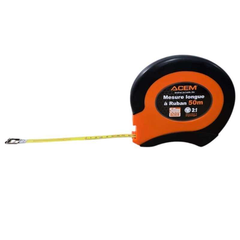 MÈTRE RUBAN EN ACIER 50M ACEM ACEM - 1 MÈTRE RUBAN EN ACIER 50M ACEM ACEM - 1