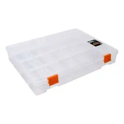 BOÎTE DE RANGEMENT À 21 COMPARTIMENTS TRANSPARENT 275*205*40MM MANO MANO - 1