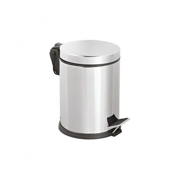 POUBELLE À PÉDALE EN INOX SOFT CLOSE 3L CHROMÉ