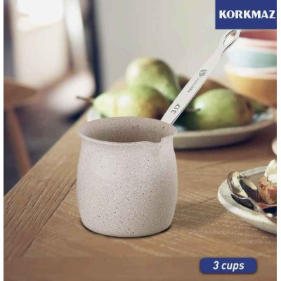 POT À CAFÉ 3 TASSES EN GRANITE KORKMAZ KORKMAZ - 2