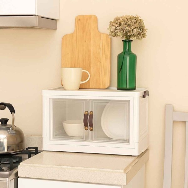 BOITE DE RANGEMENT PLIABLE EMPILABLE EN PLASTIQUE 37*24*22CM SOFPINCE