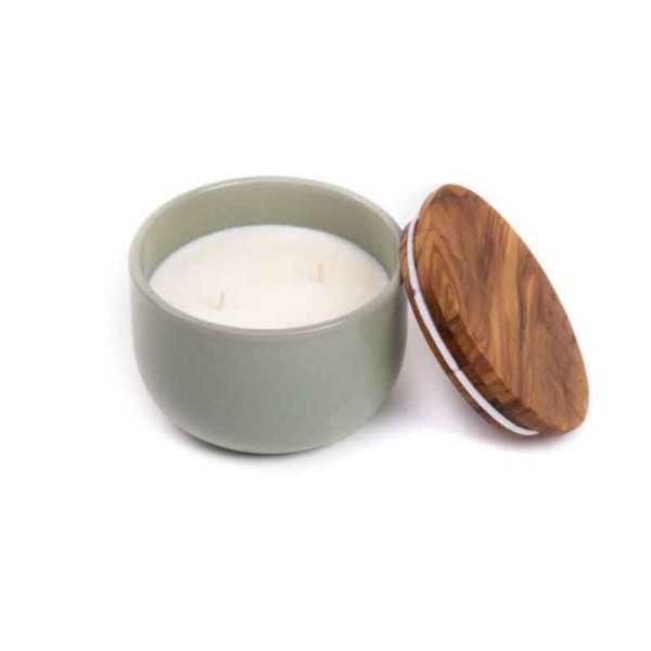 BOUGIE PARFUMÉE EN POT CÉRAMIQUE MANGO BLISS 260GR MAISON BAYU