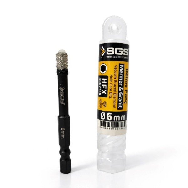 FORET DIAMANTE EN MÉTAL Ø6MM SGS