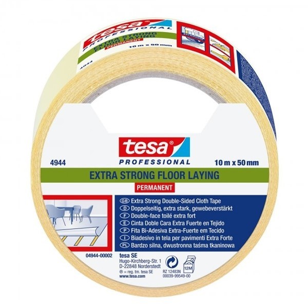 SCOTCH DOUBLE FACE POUR TAPIS ET MOQUETTES 4944 50MM*10M TESA