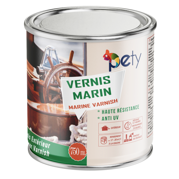 VERNIS BOIS MARIN SATINÉ 750ML PETY