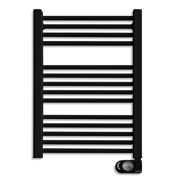 SÈCHE SERVIETTES ÉLECTRIQUE AVEC THERMOSTAT 500W 785*505MM NOIR HJM