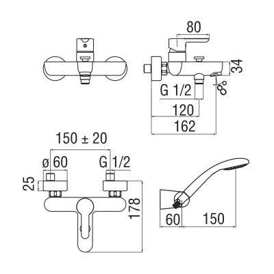 MITIGEUR BAIN DE DOUCHE