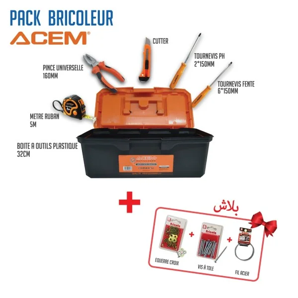 PACK OUTILS BRICOLEUR