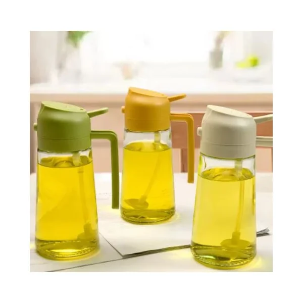 DISTRIBUTEUR D'HUILE DOUBLE USAGE 500ML EN VERRE