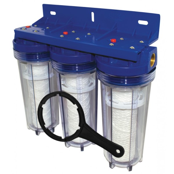 FILTRE À EAU TRIPLE AVEC CARTOUCHE EJIM