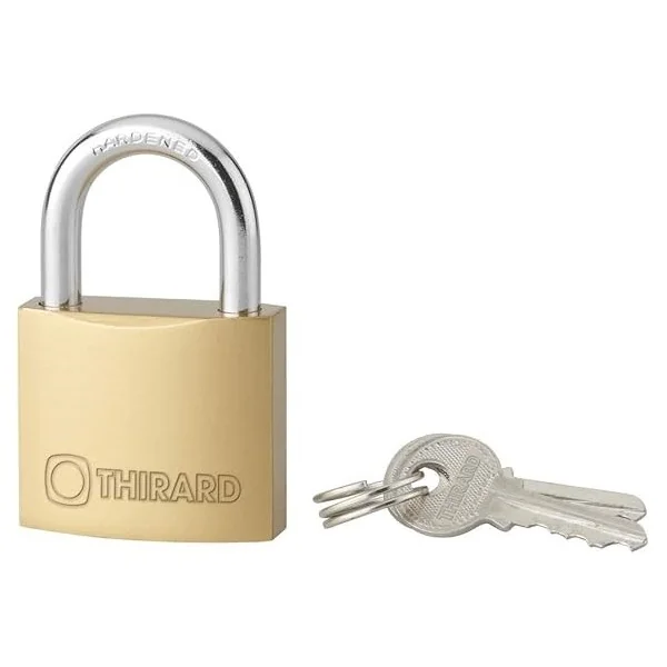 CADENAS EN LAITON 45MM AVEC 2 CLÉS THIRARD