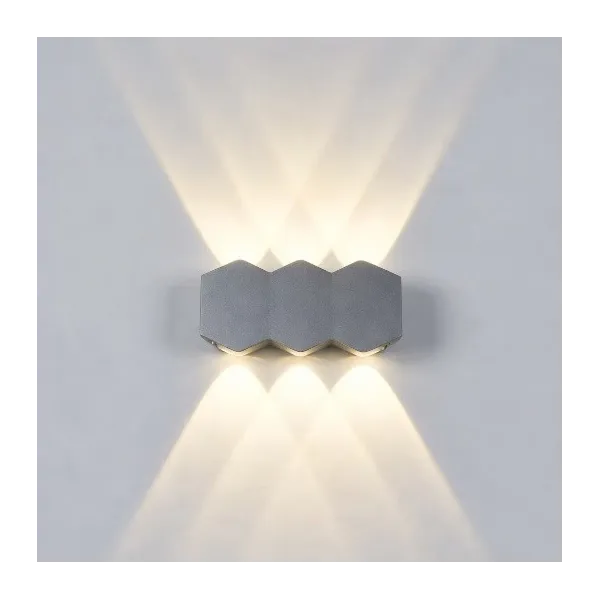 APPLIQUE EXTÉRIEURE LED GRISE AT003 6W AT LIGHTING