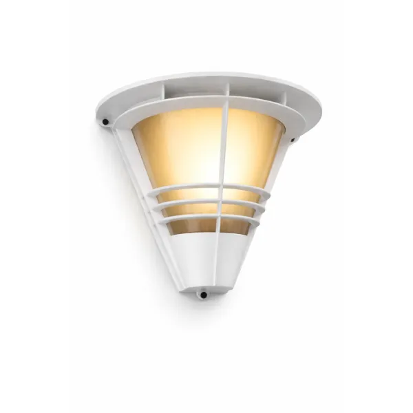 APPLIQUE EXTÉRIEURE E27 BLANCHE FUMÉE IP65 AT LIGHTING