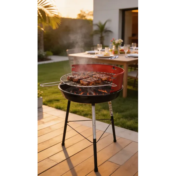 BARBECUE À CHARBON BEACH SUR PIED Ø36 EN ACIER SOMAGIC