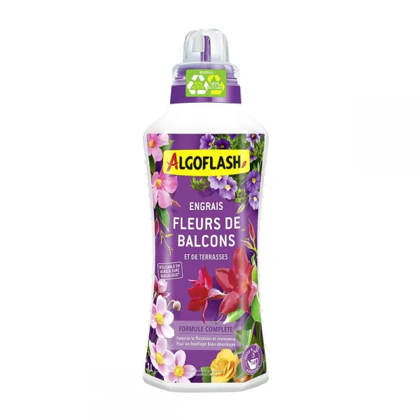 ENGRAIS FLEURS DE BALCONS ET DE TERRASSES 1L ALGOFLASH