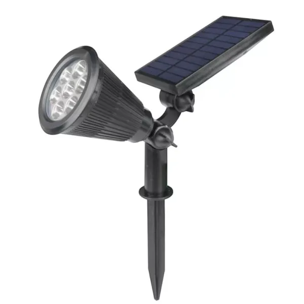 SPOT À PIQUET SOLAIRE 7 LED IP44 LUMIÈRE JAUNE 440411 HOTECHE