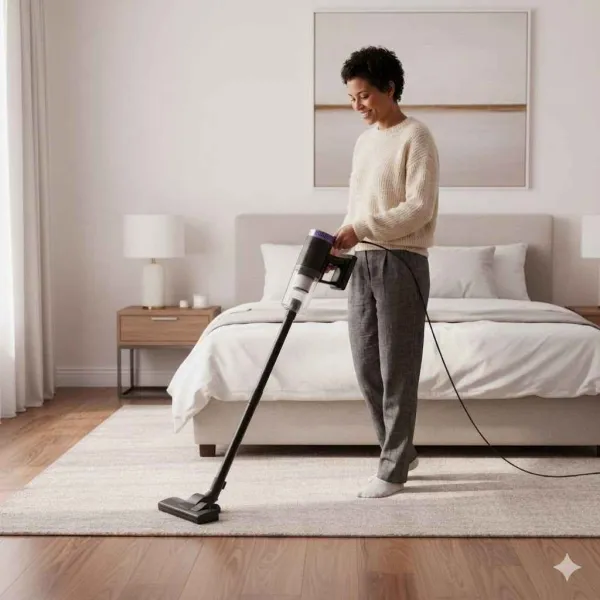 ASPIRATEUR BALAIS 2EN1 600W MULTI-CYCLONIQUE NOIR TECHWOOD