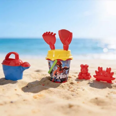 SEAU DE PLAGE MOTIF 7 PIÈCES SOTUFAB PLAST