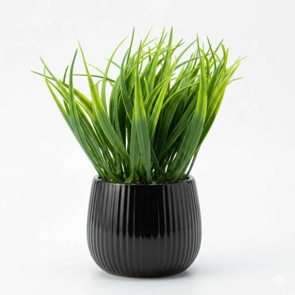 MINI PLANTE ARTIFICIELLE EN POT CÉRAMIQUE 10*22CM COULEURS