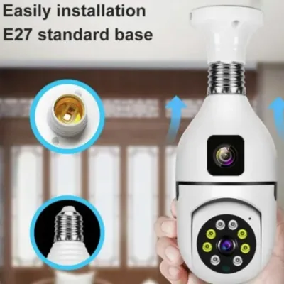 CAMÉRA AMPOULE WIFI À DOUBLE OBJECTIF