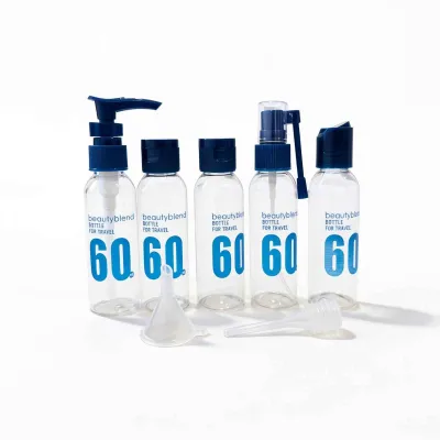 KIT DE BOUTEILLES DE VOYAGE VIDES AVEC TROUSSE