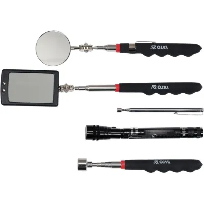 KIT DE 5 OUTILS D'INSPECTION ET DE RAMASSAGE TÉLESCOPIQUES MAGNÉTIQUES YATO