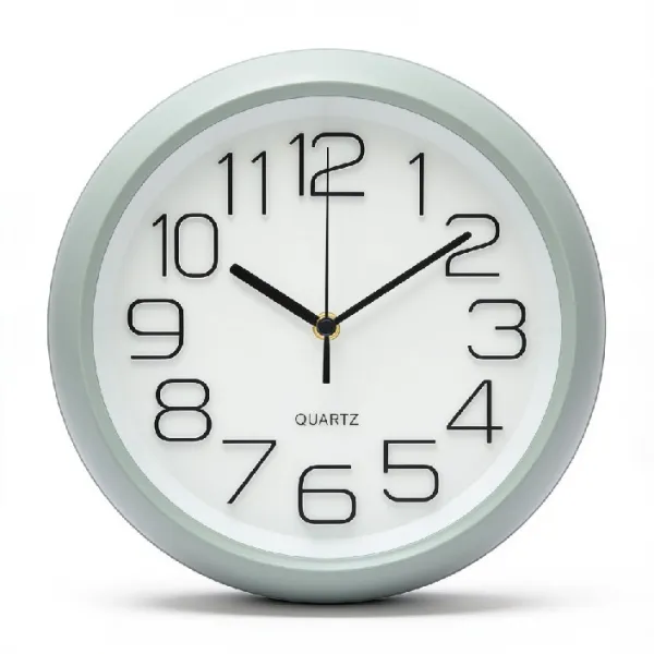 HORLOGE MURALE À QUARTZ RONDE Ø26CM 3D COULEURS
