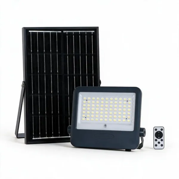 PROJECTEUR LED AVEC PANNEAU SOLAIRE ET TÉLÉCOMMANDE TK20-100W IP66 RADIANCE LIGHTING