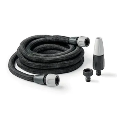 TUYAU D'ARROSAGE AUTO-EXTENSIBLE EN TISSU 25M AQUAPOP GREY EASY