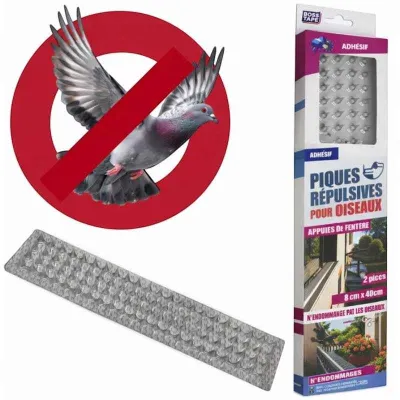 BARRIÈRE ANTI-OISEAUX EN PVC TRANSPARENT