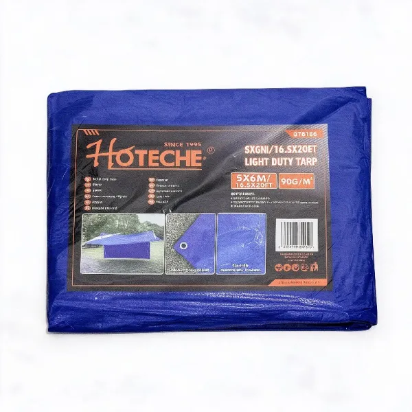 BÂCHE DE PROTECTION EN PLASTIQUE BLEUE 5*6M HOTECHE