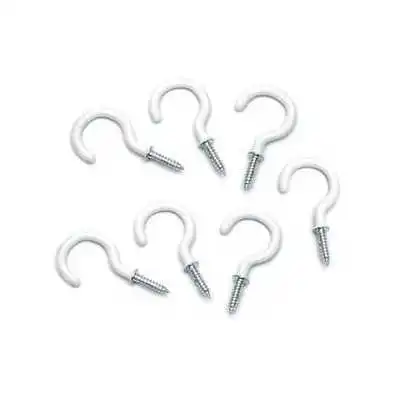 LOT DE 5 PITON À VIS BOIS OEIL OUVERT BLANC Ø 12MM BRICOLA BRICOLA - 1