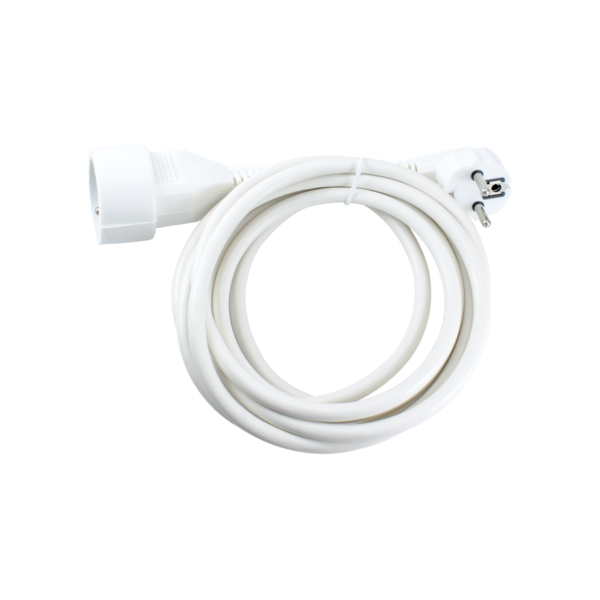 CORDON PROLONGATEUR 3G1 BLANC 10M STIEL