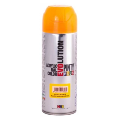 PEINTURE FLUO ORANGE F143 EN SPRAY PINTY PLUS