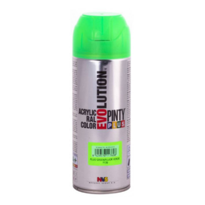 PEINTURE FLUO VERT F136 EN SPRAY PINTY PLUS PINTY PLUS - 1
