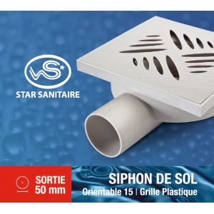 SIPHON SOL PLASQ ORIENT S50 STAR SANITAIRE