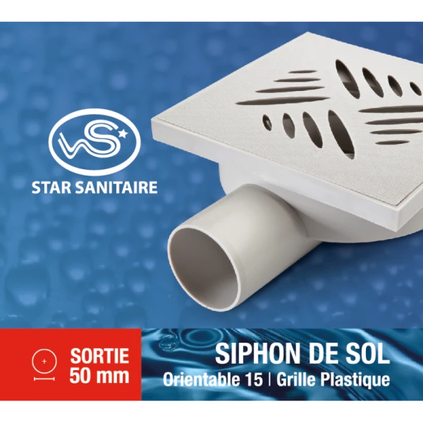 SIPHON SOL PLASQ ORIENT S50 STAR SANITAIRE